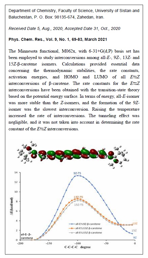 Interconversions among the E⇆Z-Carotene Isomers: Theoretical Study 